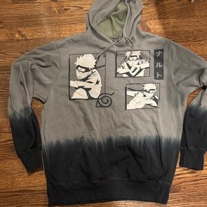 Naruto Hooded Sweatshirt Tie-Dye Size Large